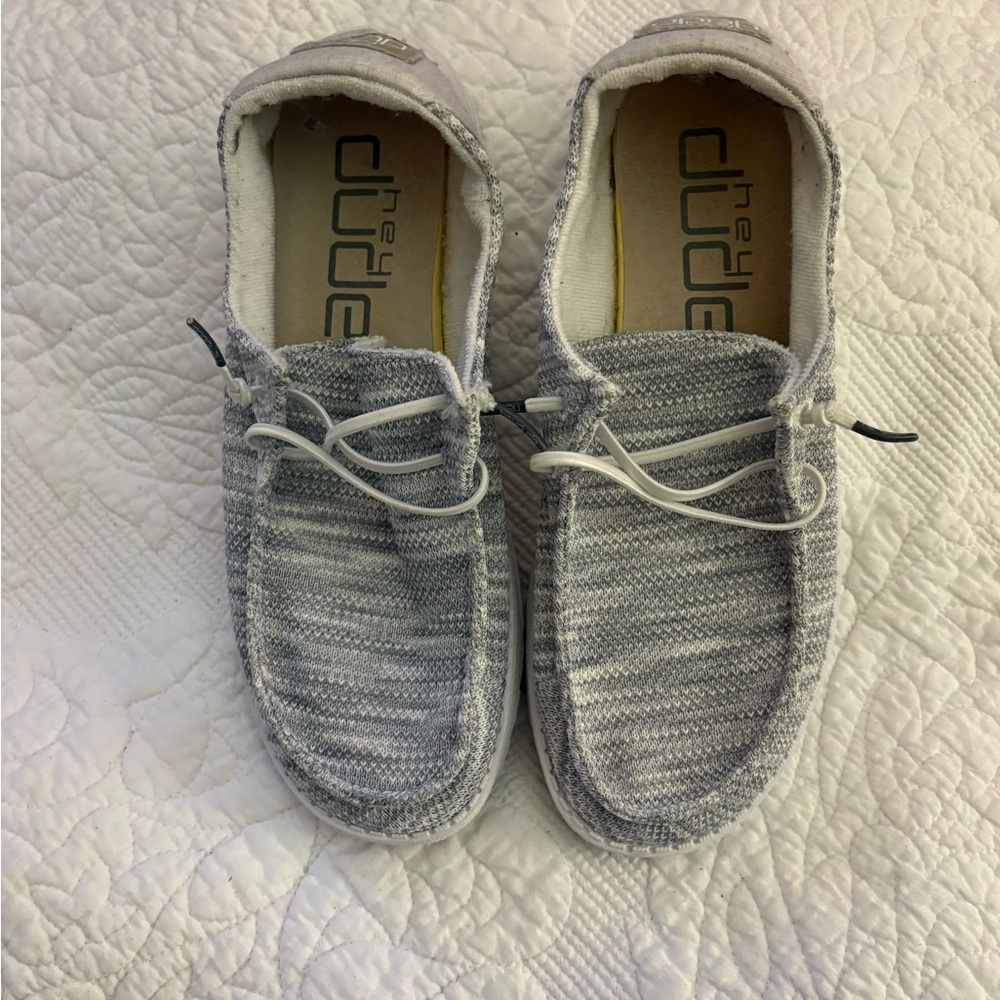Hey Dude Women’s Wendy Sox Gray Casual Shoes size 8